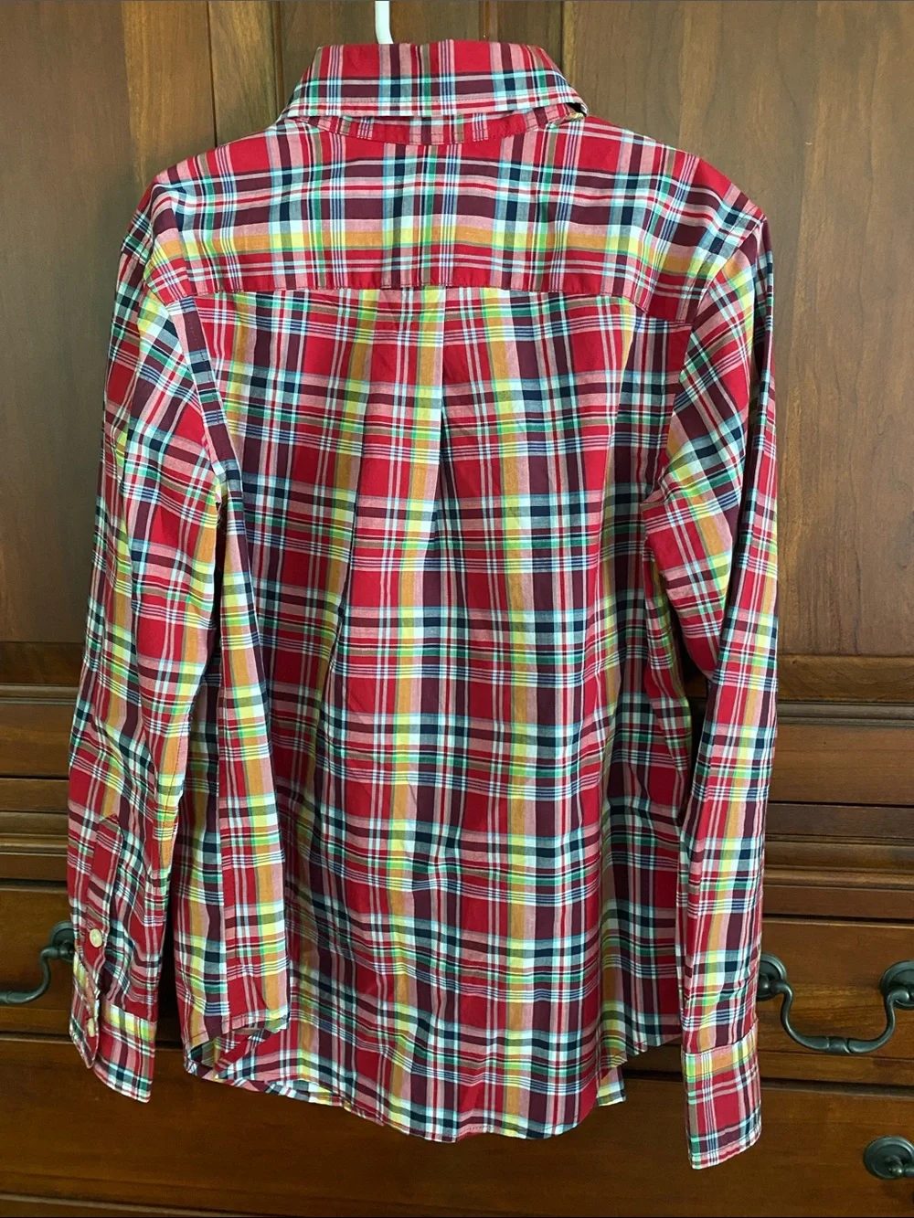 Ralph Lauren Red Multi-Color Plaid Button-Down Shirt